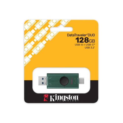 Флеш-накопитель/ Kingston 128 Gb USB-A + USB-C 3.2 Gen 1 DataTraveler DuoG2 Флеш-накопитель/ Kingston 128 Gb USB-A + USB-C 3.2 Gen 1 DataTraveler DuoG2