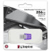 Флеш Диск Kingston 256Gb DataTraveler microDuo 3C DTDUO3CG3/256GB USB3.0 фиолетовый