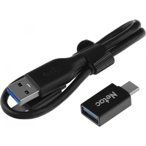 Накопитель SSD Netac USB-C 1Tb NT01ZSLIM-001T-32BK Z Slim 1.8