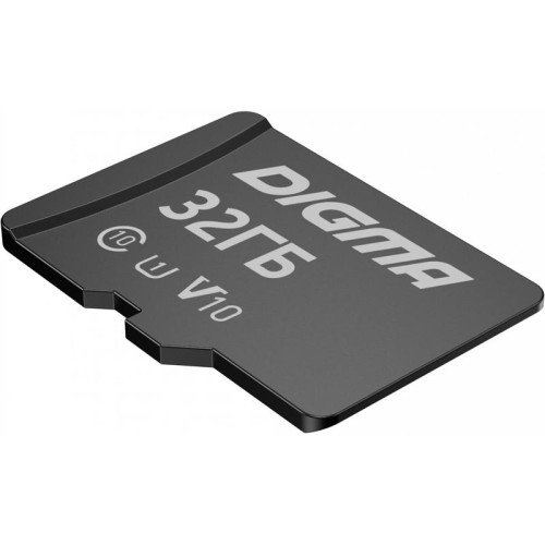 Флеш карта microSDHC 32GB Digma CARD10 V10 + adapter