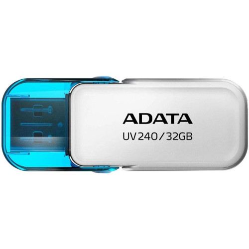Флеш Диск A-Data 32Gb UV240 AUV240-32G-RWH USB2.0 белый/голубой