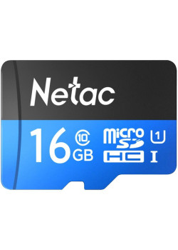 Флеш карта microSDHC 16GB Netac NT02P500STN-016G-R P500 + adapter