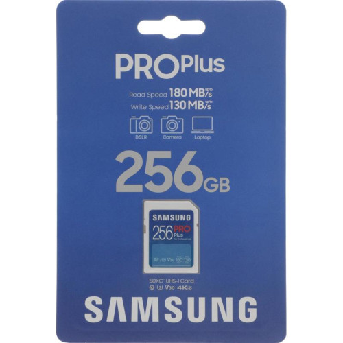 Флеш карта SDXC 256GB Samsung MB-SD256S Pro PLUS V30 w/o adapter