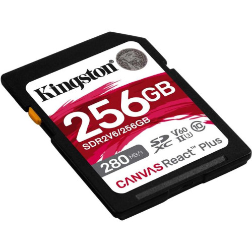Флеш карта SDXC 256GB Kingston SDR2V6/256GB Canvas React Plus w/o adapter