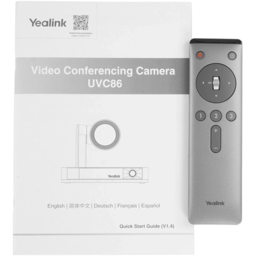 Камера/ Yealink [UVC86-VCS Edition] Dual-Eye Intelligent Camera 4K 12x optical+1.7x digital zoom PTZ USB / 2-year AMS [1206700]