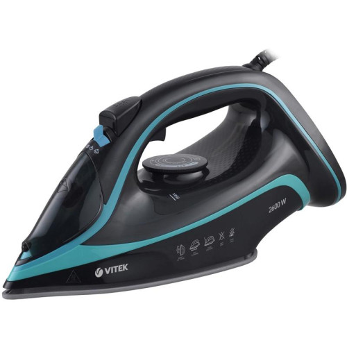 Утюг/ Утюг Vitek VT-8334 2600Вт черный/бирюзовый