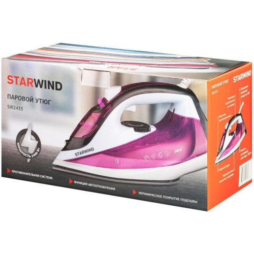 Утюг/ Утюг Starwind SIR2433 2400Вт фиолетовый/белый Утюг/ Утюг Starwind SIR2433 2400Вт фиолетовый/белый