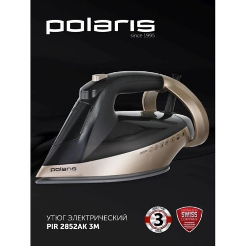 Утюг/ Утюг Polaris PIR 2852AK 3m 2800Вт черный/золотистый Утюг/ Утюг Polaris PIR 2852AK 3m 2800Вт черный/золотистый