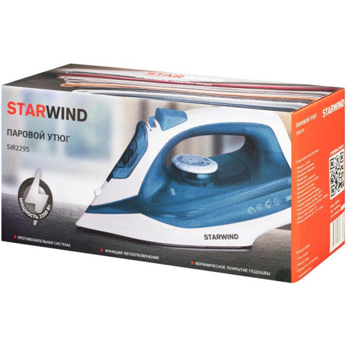 Утюг/ Утюг Starwind SIR2295 2200Вт темно-синий/белый