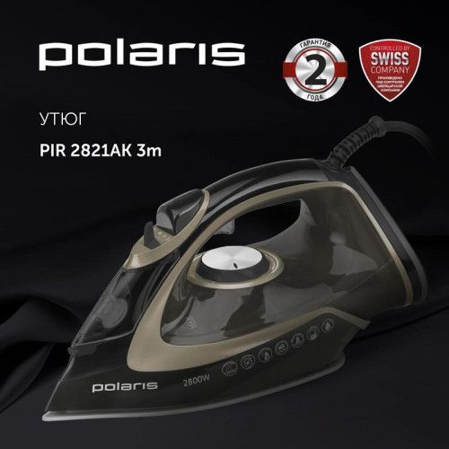 Утюг/ Утюг Polaris PIR 2821AK 2800Вт черный/золотистый Утюг/ Утюг Polaris PIR 2821AK 2800Вт черный/золотистый