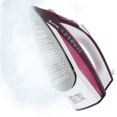 Утюг/ Утюг Vitek Luxure 1215-VT-03 2400Вт бордовый/белый