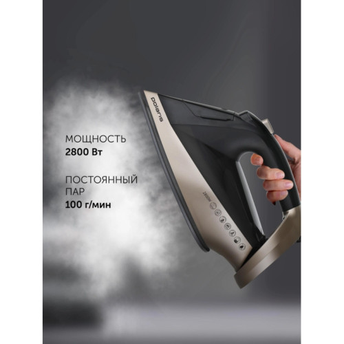 Утюг/ Утюг Polaris PIR 2852AK 3m 2800Вт черный/золотистый Утюг/ Утюг Polaris PIR 2852AK 3m 2800Вт черный/золотистый