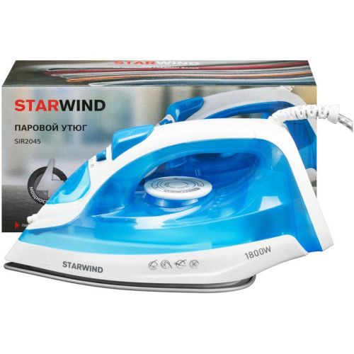 Утюг/ Утюг Starwind SIR2045 1800Вт голубой/белый