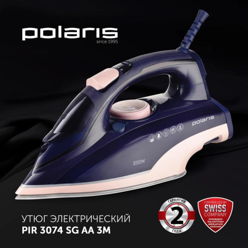 Утюг/ Утюг Polaris PIR 3074 SG AA 3000Вт синий/розовый