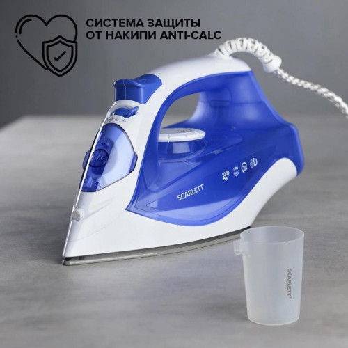 Утюг/ Утюг Scarlett SC-SI30K23 2200Вт белый/синий