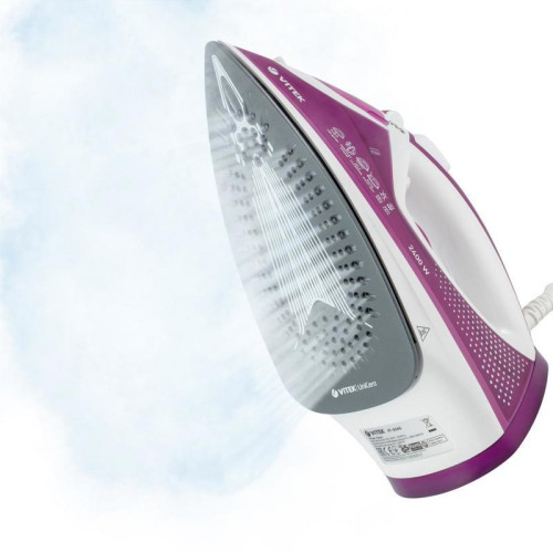Утюг/ Утюг Vitek VT-8346 2400Вт белый/фиолетовый Утюг/ Утюг Vitek VT-8346 2400Вт белый/фиолетовый