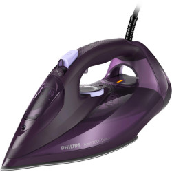 Утюг Philips/ Утюг Philips DST7051/30 Утюг Philips, мощность 2800 Вт, пароувлажнение, подача пара 50 г/мин, паровой удар 250 г/мин, емкость для воды 300 мл, вертикальное отпаривание, цвет фиолетовый