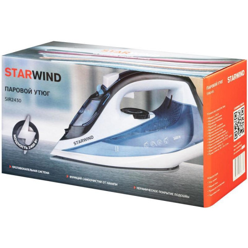 Утюг/ Утюг Starwind SIR2430 2400Вт голубой/белый