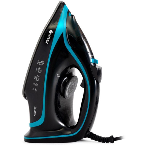 Утюг/ Утюг Vitek VT-8334 2600Вт черный/бирюзовый