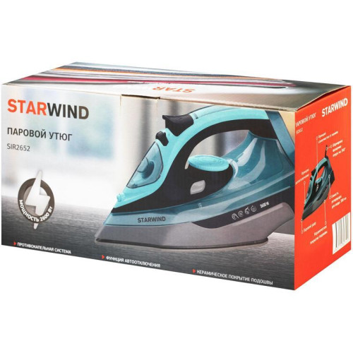 Утюг/ Утюг Starwind SIR2652 2600Вт бирюзовый/черный