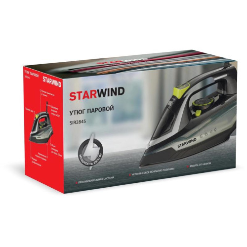 Утюг/ Утюг Starwind SIR2845 2800Вт черный/серебристый