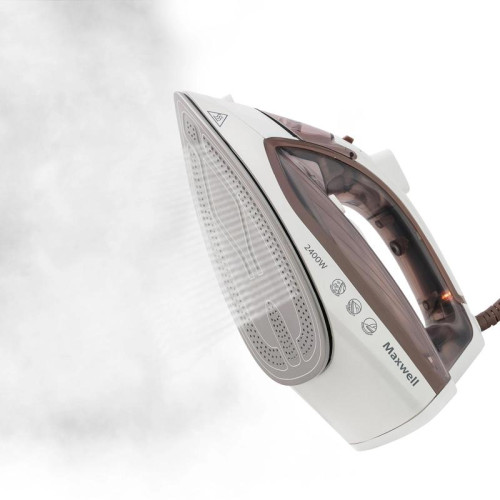 Утюг/ Утюг Maxwell MW-3047 2400Вт белый/коричневый