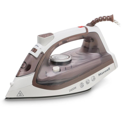 Утюг/ Утюг Maxwell MW-3047 2400Вт белый/коричневый