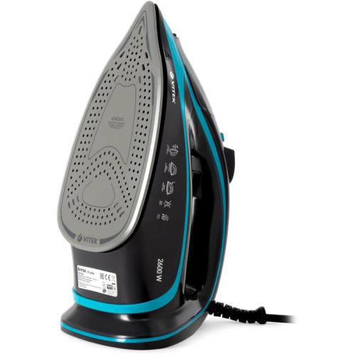 Утюг/ Утюг Vitek VT-8334 2600Вт черный/бирюзовый