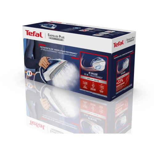 Утюг/ Утюг Tefal Easygliss Plus FV5715E0 2400Вт голубой/белый Утюг/ Утюг Tefal Easygliss Plus FV5715E0 2400Вт голубой/белый