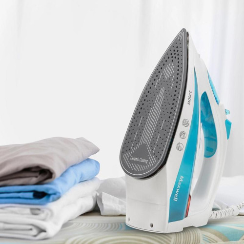 Утюг/ Утюг Maxwell MW-3055 2200Вт белый/синий