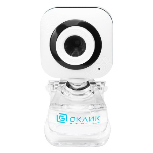 Камера Web Oklick OK-C8812 белый 0.3Mpix (640x480) USB2.0 с микрофоном