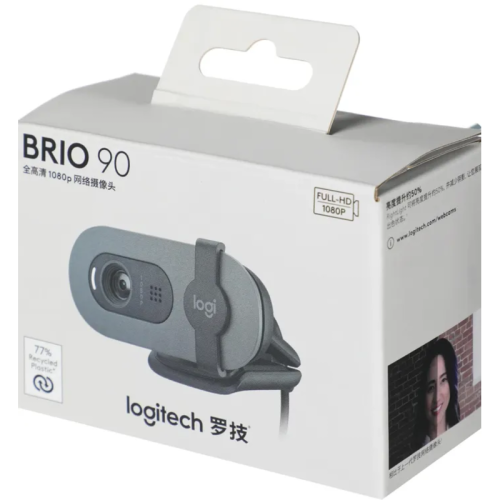 Веб-камера LOGITECH HD WEBCAM BRIO 90 BLACK 960-001581
