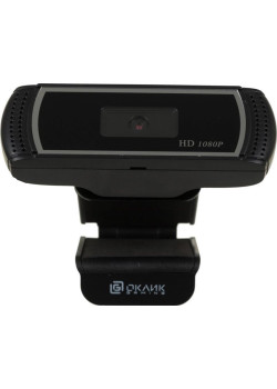 Камера Web Oklick OK-C013FH черный 2Mpix (1920x1080) USB2.0 с микрофоном