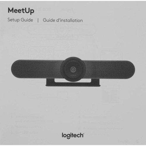 Камера Web Logitech MeetUp черный 8Mpix (3840x2160) USB3.0 с микрофоном (960-001101)