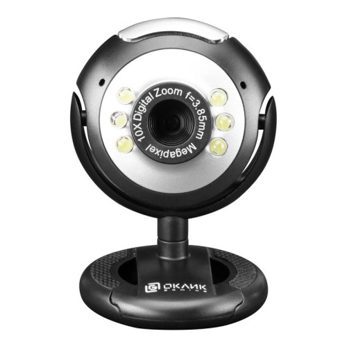 Камера Web Oklick OK-C8825 черный 0.3Mpix (640x480) USB2.0 с микрофоном