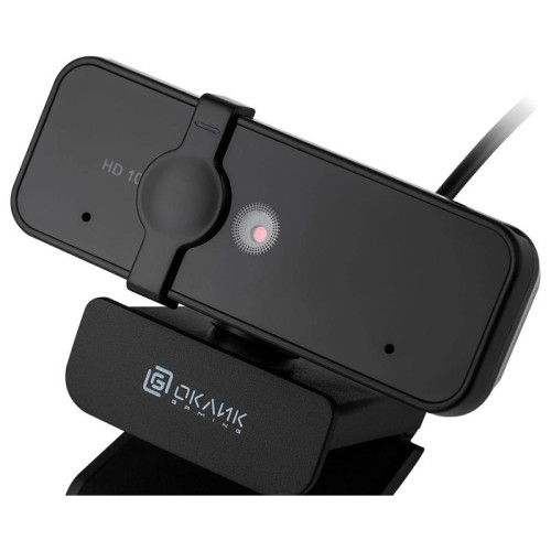 Камера Web Oklick OK-C21FH черный 2Mpix (1920x1080) USB2.0 с микрофоном
