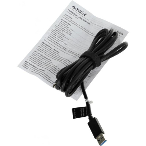 Камера Web A4Tech PK-1000HA черный 8Mpix (3840x2160) USB3.0 с микрофоном