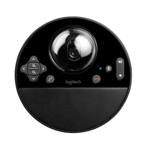Веб-камера Logitech BCC950 (камера, устройство громкой связи, пульт ДУ), Full HD, 1080p/30fps, zoom 1.2-4x, угол обзора 78°, микрофон с эхо- и шумоподавлением