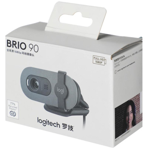 Веб-камера LOGITECH HD WEBCAM BRIO 90 BLACK 960-001581