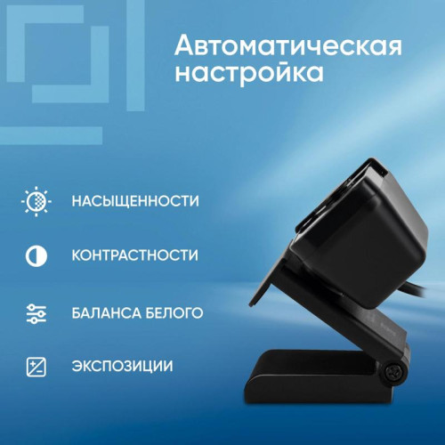 Камера Web Oklick OK-C21FH черный 2Mpix (1920x1080) USB2.0 с микрофоном