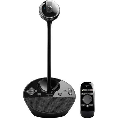 Веб-камера Logitech BCC950 (камера, устройство громкой связи, пульт ДУ), Full HD, 1080p/30fps, zoom 1.2-4x, угол обзора 78°, микрофон с эхо- и шумоподавлением