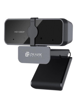 Камера Web Oklick OK-C21FH черный 2Mpix (1920x1080) USB2.0 с микрофоном