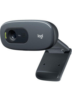 Камера Web Logitech HD Webcam C270 черный 0.9Mpix (1280x720) USB2.0 с микрофоном (960-000999)