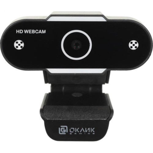 Камера Web Oklick OK-C012HD черный 1Mpix (1280x720) USB2.0 с микрофоном
