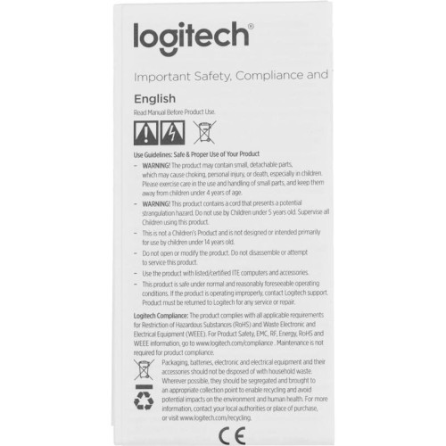 Камера Web Logitech HD Webcam Brio 300 черный 2Mpix (1920x1080) USB Type-C с микрофоном (960-001436)