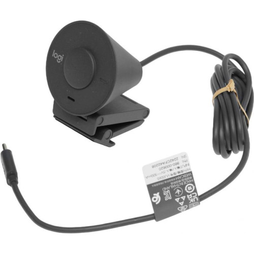 Камера Web Logitech HD Webcam Brio 300 черный 2Mpix (1920x1080) USB Type-C с микрофоном (960-001436)