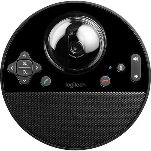 Веб-камера Logitech BCC950 (камера, устройство громкой связи, пульт ДУ), Full HD, 1080p/30fps, zoom 1.2-4x, угол обзора 78°, микрофон с эхо- и шумоподавлением