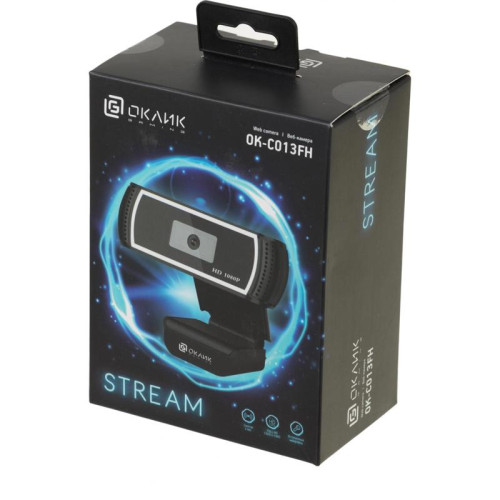 Камера Web Oklick OK-C013FH черный 2Mpix (1920x1080) USB2.0 с микрофоном