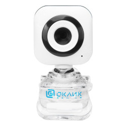 Камера Web Oklick OK-C8812 белый 0.3Mpix (640x480) USB2.0 с микрофоном