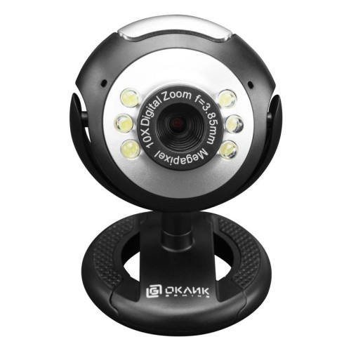 Камера Web Oklick OK-C8825 черный 0.3Mpix (640x480) USB2.0 с микрофоном